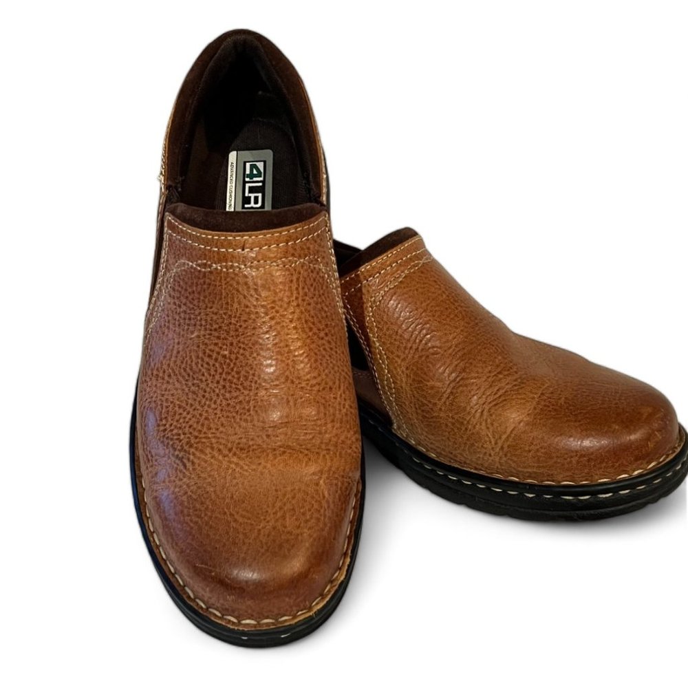 ARIAT 4LR Slip On Brown Leather Ankle Boot Shoes Size 5.5 Men's/7.5 Women's